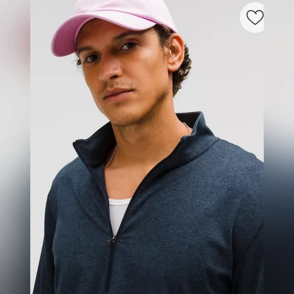 Lululemon Soft Jersey Half Zip Size Small, Heathered Classic Navy - Picture 4 of 11